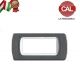 PLACCA 7P GRIGIO ARDESIA INTERNO BIANCO COMPATIBILE LIVING LIGHT