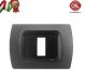 PLACCA 1P GRIGIO ARDESIA INTERNO NERO COMPATIBILE MAGIC