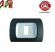 PLACCA 1P GRIGIO ARDESIA INTERNO BIANCO COMPATIBILE MAGIC