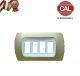 PLACCA 4P ORO OPACO INTERNO BIANCO COMPATIBILE MAGIC