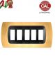 PLACCA 5P ORO OPACO INTERNO NERO COMPATIBILE MAGIC