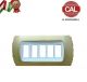 PLACCA 5P ORO OPACO INTERNO BIANCO COMPATIBILE MAGIC