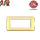 PLACCA 7P ORO OPACO INTERNO BIANCO COMPATIBILE LIVING LIGHT