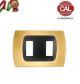 PLACCA 2P ORO OPACO INTERNO NERO COMPATIBILE  MAGIC