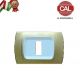 PLACCA 1P ORO OPACO INTERNO BIANCO COMPATIBILE MAGIC