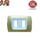 PLACCA 2P ORO OPACO INTERNO BIANCO COMPATIBILE MAGIC