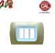 PLACCA 3P ORO OPACO INTERNO BIANCO COMPATIBILE MAGIC