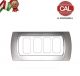 PLACCA 4P CROMO OPACO INTERNO BIANCO COMPATIBILE MAGIC