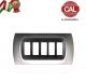 PLACCA 5P CROMO OPACO INTERNO NERO COMPATIBILE MAGIC
