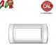 PLACCA 7P CROMO OPACO INTERNO BIANCO COMPATIBILE LIVING LIGHT