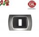 PLACCA 1P CROMO OPACO INTERNO NERO COMPATIBILE MAGIC