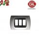PLACCA 3P CROMO OPACO INTERNO NERO COMPATIBILE MAGIC