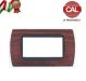 PLACCA 4P NOCE NAZIONALE COMPATIBILE LIVING INTERNATIONAL