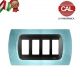 PLACCA 4P AZZURRO PASTELLO INTERNO NERO COMPATIBILE MAGIC