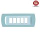 PLACCA 5P AZZURRO PASTELLO INTERNO BIANCO COMPATIBILE MAGIC