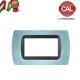 PLACCA 4P AZZURRO PASTELLO COMPATIBILE  LIVING INTERNATIONAL MP90/4