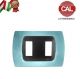 PLACCA 2P AZZURRO PASTELLO INTERNO NERO COMPATIBILE MAGIC