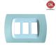 PLACCA 3P AZZURRO PASTELLO INTERNO BIANCO COMPATIBILE MAGIC