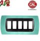PLACCA 5P VERDE ACQUA PASTELLO INTERNO NERO COMPATIBILE MAGIC