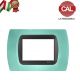 PLACCA 3P VERDE ACQUA PASTELLO COMPATIBILE LIVING INTERNATIONAL