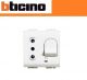 PRESA INTERBLOCCATA MAGNETOTERMICO 10A BTICINO LIVING LIGHT N4311/10 BIANCO