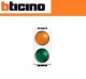PORTALAMPADA DIFFUSORE ARANCIO VERDE BTICINO LIVING LIGHT N4372AV BIANCO