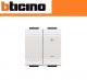 DIMMER A PULSANTE USCITA 0-10V BTICINO LIVING LIGHT N4410N BIANCO
