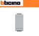 PULSANTE BTICINO MORSETTO AUTOMATICO BTICINO LIVING TECH NT4005A GRIGIO.