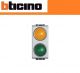 PORTALAMPADA DIFFUSORE ARANCIO VERDE BTICINO LIVING TECH NT4372AV GRIGIO