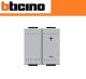 DIMMER A PULSANTE RESISTIVO INDUTTIVO BTICINO LIVING TECH NT4408N GRIGIO