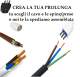 PROLUNGA ELETTRICA AL METRO BIANCO NERO MARRO 3X1.5  2X1.5 3X075 H05VVF FS18O3 H03VVF