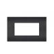 sun PLACCA 4P NERO COMPATIBILE VIMAR ARKE'