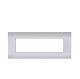 sun PLACCA 7P SILVER COMPATIBILE VIMAR ARKE'