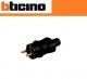 SPINA VOLANTE BTICINO 2P+T 16A STANDARD IN CAUCCIU S2018GE