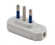 SPINA PIATTA 2P+T 16A COLORE BIANCO