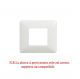 PLACCA 2P BIANCO COMPATIBILE BTICINO MATIX..