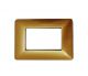 PLACCA 3 POSTI COMPATIBILE BTICINO MATIX ORO SCURO
