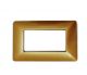 PLACCA 4 POSTI COMPATIBILE BTICINO MATIX ORO SCURO