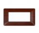 PLACCA 6P LEGNO COMPATIB. BTICINO MATIX MT