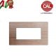 PLACCA 4P LEGNO ROVERE SBIANCATO COMPATIBILE VIMAR ARKE UNI101/4