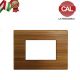 PLACCA 3P LEGNO BAMBOO COMPATIBILE VIMAR ARKE UNI102/3