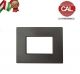 PLACCA 3P GRIGIO PIOMBO COMPATIBILE VIMAR ARKE UNI107/3