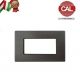 PLACCA 4P GRIGIO PIOMBO VIMAR ARKE COMPATIBILE UNI107/4