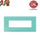 PLACCA CAL 7P VERDE serie VIMAR PLANA UNI205/7