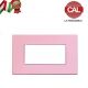 PLACCA 4P ROSA PASTELLO COMPATIBILE  MATIX UNI304/4