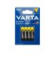 BATTERIA AAA PILA MINISTILO VARTA BLISTER 1,5V 4 PILE