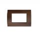 PLACCA 3P LEGNO PVC COMPATIBILE LIVING BTICINO