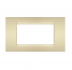 PLACCA 4 POSTI AVORIO VX4-09 COMPATIBILE BTICINO LIVING INTERNATIONAL/LIGHT