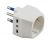 ADATTATORE TRIPLO SCHUKO 16A+T COLORE BIANCO