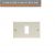 PLACCA 1 FORO ALLUMINIO COMPATIBILE BTICINO MAGIC